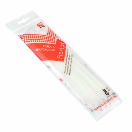 Хомут P6.6 стандартный (б), 4.8x200 (100шт) FlexLock PROxima plc-fl-ctsw-4.8x200