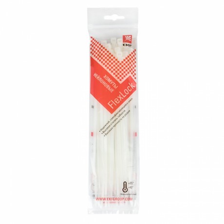 Хомут P6.6 стандартный (б), 4.8x200 (100шт) FlexLock PROxima plc-fl-ctsw-4.8x200