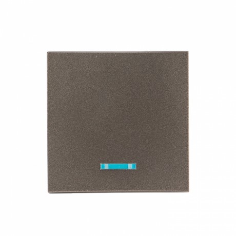 Валенсия лицевая панель выключателя 1-кл. с индикатором 10А графит EKF PROxima ESV10-L-121-60