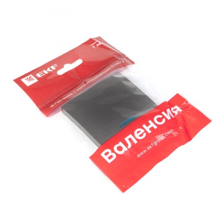 Валенсия лицевая панель выключателя 1-кл. с индикатором 10А графит EKF PROxima ESV10-L-121-60