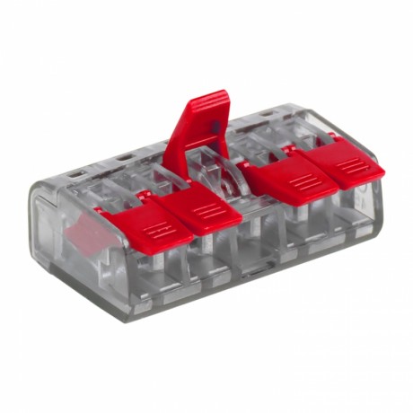 Клемма СМК 221-415 5 отверстий 0.2-4.0 мм2 блистер (5шт.) EKF PROxima plc-smk-221-415b