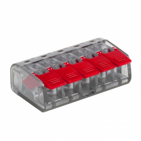 Клемма СМК 221-415 5 отверстий 0.2-4.0 мм2 блистер (5шт.) EKF PROxima plc-smk-221-415b