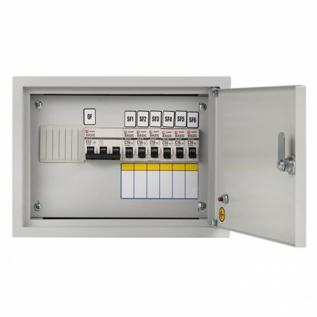 Щит осветительный ОЩВ с автоматическими выключателями 3P 1x63A 1P 6x16A oshv-63-6