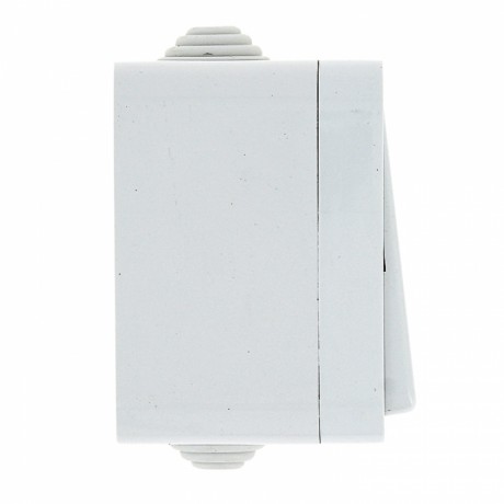 Прага Кнопка звонка 1-клавишная 10А IP44 белая EKF EKZ10-026-10-44