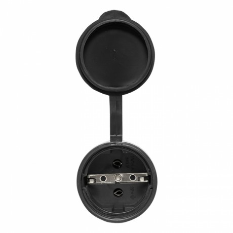 Роз. перенос. с защитной крышкой каучуковая 230В 2P+PE 16A IP44 EKF PRO RPS-012-16-230-44-r