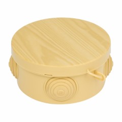 Коробка распаячная КМР-040-039 с крышкой (85х40) 4 мембранных ввода светлое дерево IP54 EKF PROxima plc-kmr-040-039-s