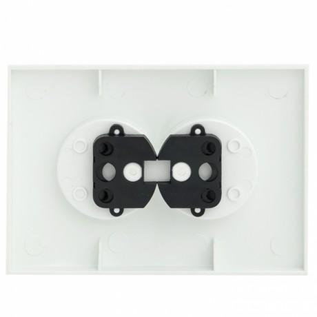 Валенсия лицевая панель розетка 2-местной б/з 10А жемчуг с защ. штор. EKF PROxima ESR10-L-102-50