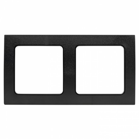 Стокгольм Рамка 2-местная черная EKF PROxima EXM-G-303-30