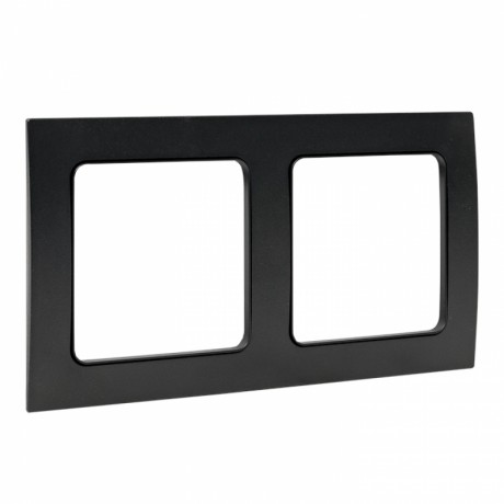 Стокгольм Рамка 2-местная черная EKF PROxima EXM-G-303-30