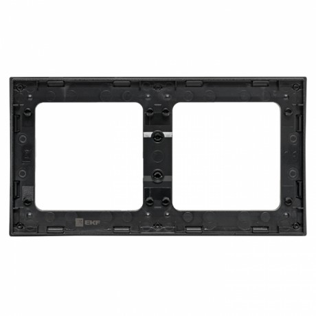 Стокгольм Рамка 2-местная черная EKF PROxima EXM-G-303-30
