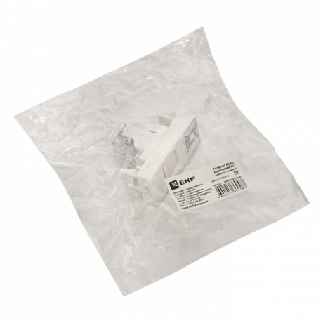Розетка RJ45 кат. 5e, 1 модуль EKF E1MK015E-135-10