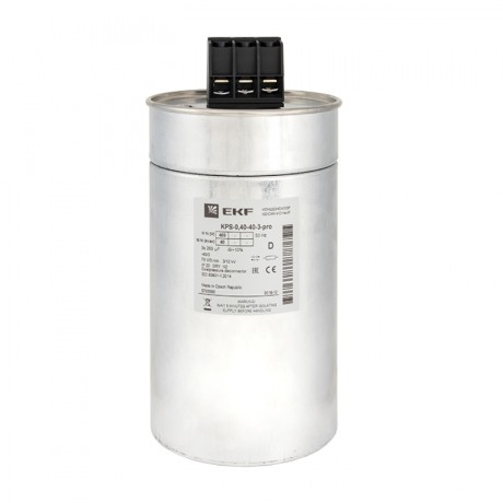 Конденсатор косинусный КПС-0,4-40-3 EKF PRO kps-0,4-40-3-pro