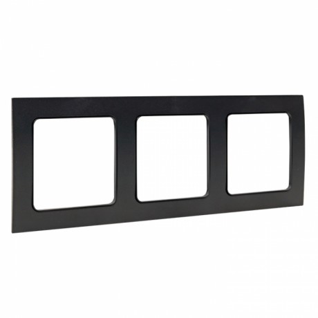 Стокгольм Рамка 3-местная черная EKF PROxima EAM-G-302-30