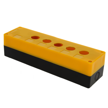 Корпус КП105 пластиковый 5 кнопок желтый EKF PROxima cpb-105-o