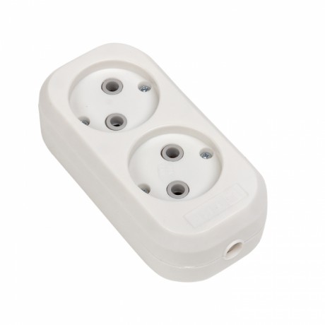 Колодка 2 гн. 10А 2,2кВт б/з Эксперт EKF PROxima AKB10-2