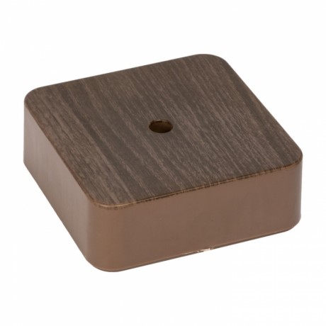 Коробка разветвительная KMP-030-030 (75х75х26) тёмное дерево EKF PROxima plc-kmr-030-030-t