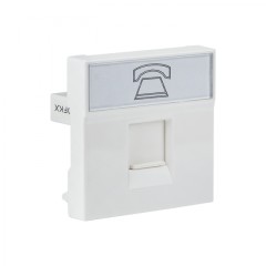 Розетка RJ11, 2 модуля EKF E2MT01-134-10