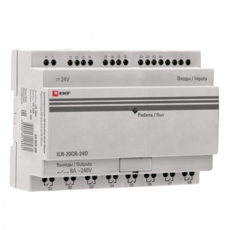 Программируемое реле 20 в/в 24В PRO-Relay EKF PROxima ILR-20CR-24D