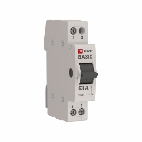 Трехпозиционный переключатель 1P 63А EKF Basic tps-1-63