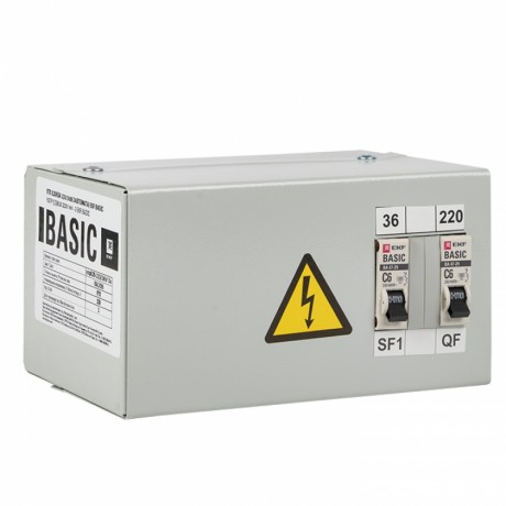 Ящик с понижающим трансформатором ЯТП 0,25кВА 220/36В EKF Basic yatp0,25-220/36v-2a