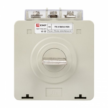 Трансформатор тока ТТЕ-A-750/5А с клеммой напряжения класс точности 0,5 EKF PROxima tte-S-750