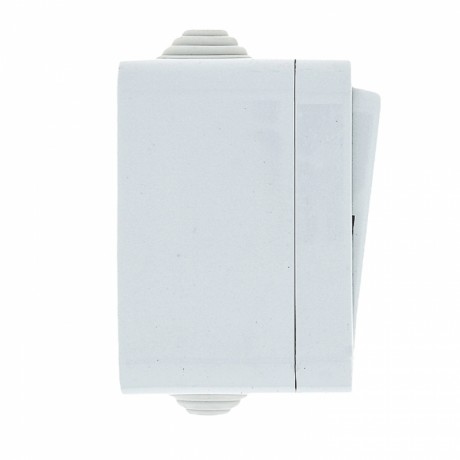Прага Выключатель 1-клавишный 10А IP44 белый EKF EKV10-021-10-44