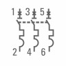 Автоматический выключатель 3P 40А (C) 4,5kA ВА 47-63 EKF PROxima mcb4763-3-40C-pro