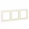 Стокгольм Рамка 3-местная белая с линией цвета зеленый EKF PROxima EAM-G-302-10
