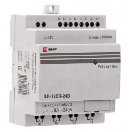 Программируемое реле 12 в/в 24В PRO-Relay EKF PROxima ILR-12CR-24D