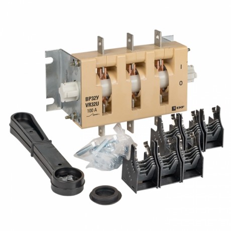 Выключатель-разъединитель ВР32У-31А31220 100А 1 направ. с д/г камерами несъемная левая/правая рукоятка MAXima EKF PROxima uvr32-31a31220