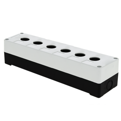 Корпус КП106 пластиковый 6 кнопок белый EKF PROxima cpb-106-w