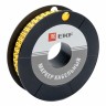 Маркер кабельный 2,5 мм2 B (1000 шт.) (ЕС-1) EKF PROxima plc-KM-2.5-B