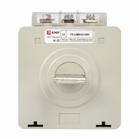 Трансформатор тока ТТЕ-A-800/5А с клеммой напряжения класс точности 0,5 EKF PROxima tte-S-800