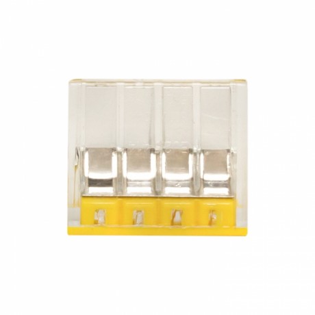 Строительно-монтажная клемма СМК 2273-244 (с пастой) 4 отверстия 0,5-2.5мм2 (100шт.) EKF PROxima plc-smk-2273-244