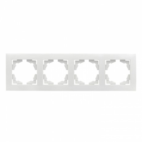 Валенсия рамка 4-местная белая EKF PROxima EWM-G-304-10