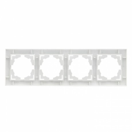 Валенсия рамка 4-местная белая EKF PROxima EWM-G-304-10