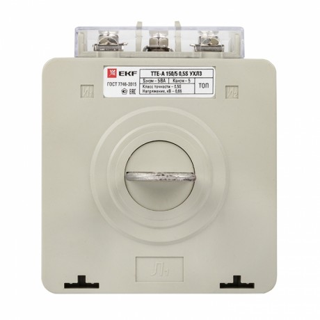 Трансформатор тока ТТЕ-A-150/5А с клеммой напряжения класс точности 0,5S EKF PROxima tte-S-150-0.5S