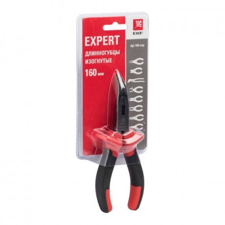 Длинногубцы изогнутые Expert 160 мм EKF PROxima dgi-160-exp