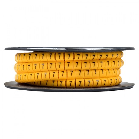 Маркер кабельный 4,0 мм2 7 (500 шт.) (ЕС-2) EKF PROxima plc-KM-4-7