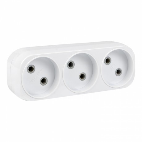 Разветвитель 3 гн. б/з плоский 6А 250B EKF PROxima ARP6-3