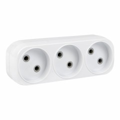 Разветвитель 3 гн. б/з плоский 6А 250B EKF PROxima ARP6-3