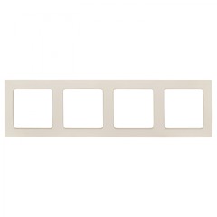 Стокгольм Рамка 4-местная белая EKF PROxima EZM-G-303-20