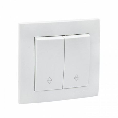 Валенсия выключатель 2-кл. 10А белый проходной EKF PROxima EWV10-027-10