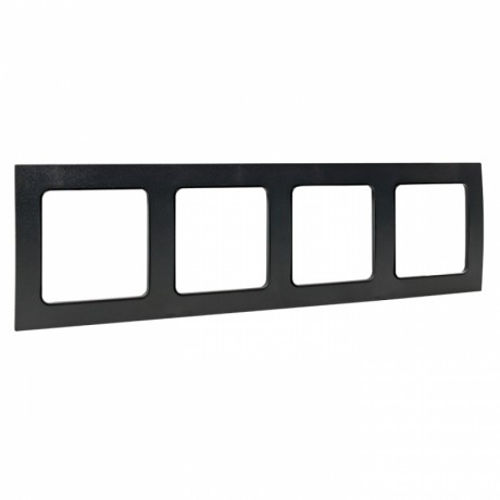 Стокгольм Рамка 4-местная черная EKF PROxima EAM-G-303-30