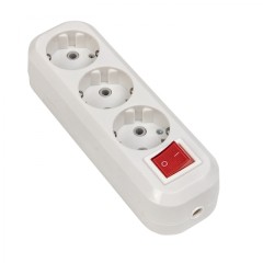 Колодка 3 гн. 16А 3,5кВт c выкл. с/з Эксперт EKF PROxima AKB16-3i