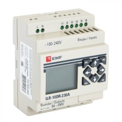 Программируемое реле 10 в/в с диспл. 230В PRO-Relay EKF PROxima ILR-10DR-230A