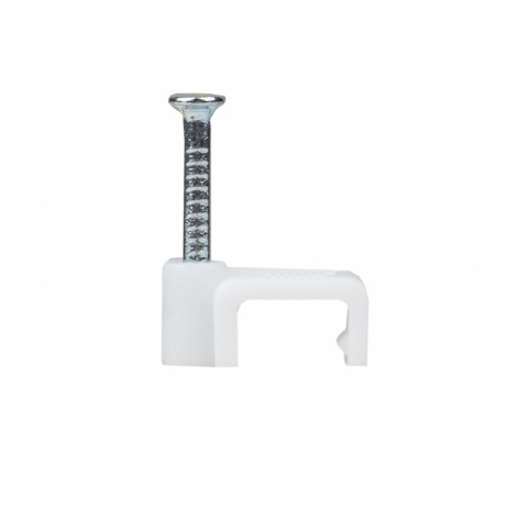 Скоба крепежная квадратная (плоская) (7мм.) (50шт.) EKF PROxima plcn-ss-7