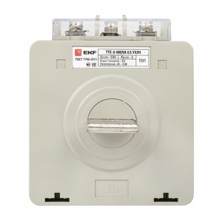 Трансформатор тока ТТЕ-A-400/5А с клеммой напряжения класс точности 0,5 EKF PROxima tte-S-400