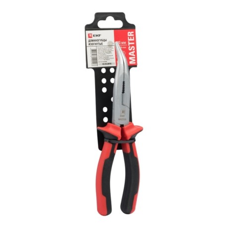 Длинногубцы изогнутые Master 200 мм EKF Basic dgi-200-mas