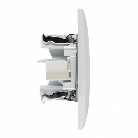 Валенсия розетка компьютерная RJ-45 2-местная белая EKF PROxima EWK02-035-10